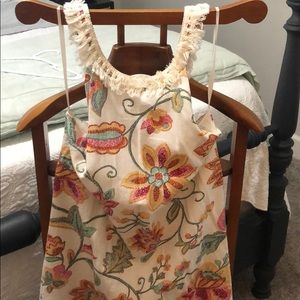 Incredible details; casual dress with fringes